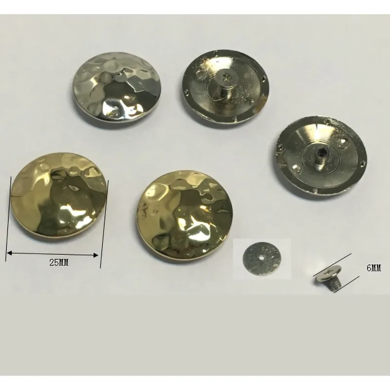 5 шт. пряжка для кожаного кошелька с неровной поверхностью