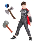 Мальчик Тор супергерой косплей костюм дети Мстители Молоттопор оружие реквизит