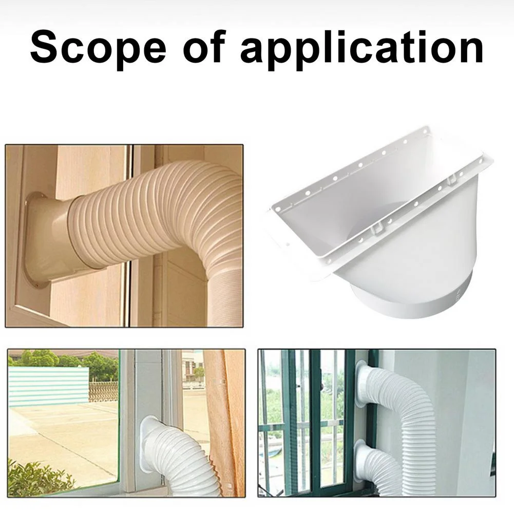 Прямоугольный интерфейс 130 мм Портативный оконный адаптер для кондиционера