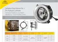 

13185E for headlight short HUZME 180MM 24V bulb motor CARGO 08