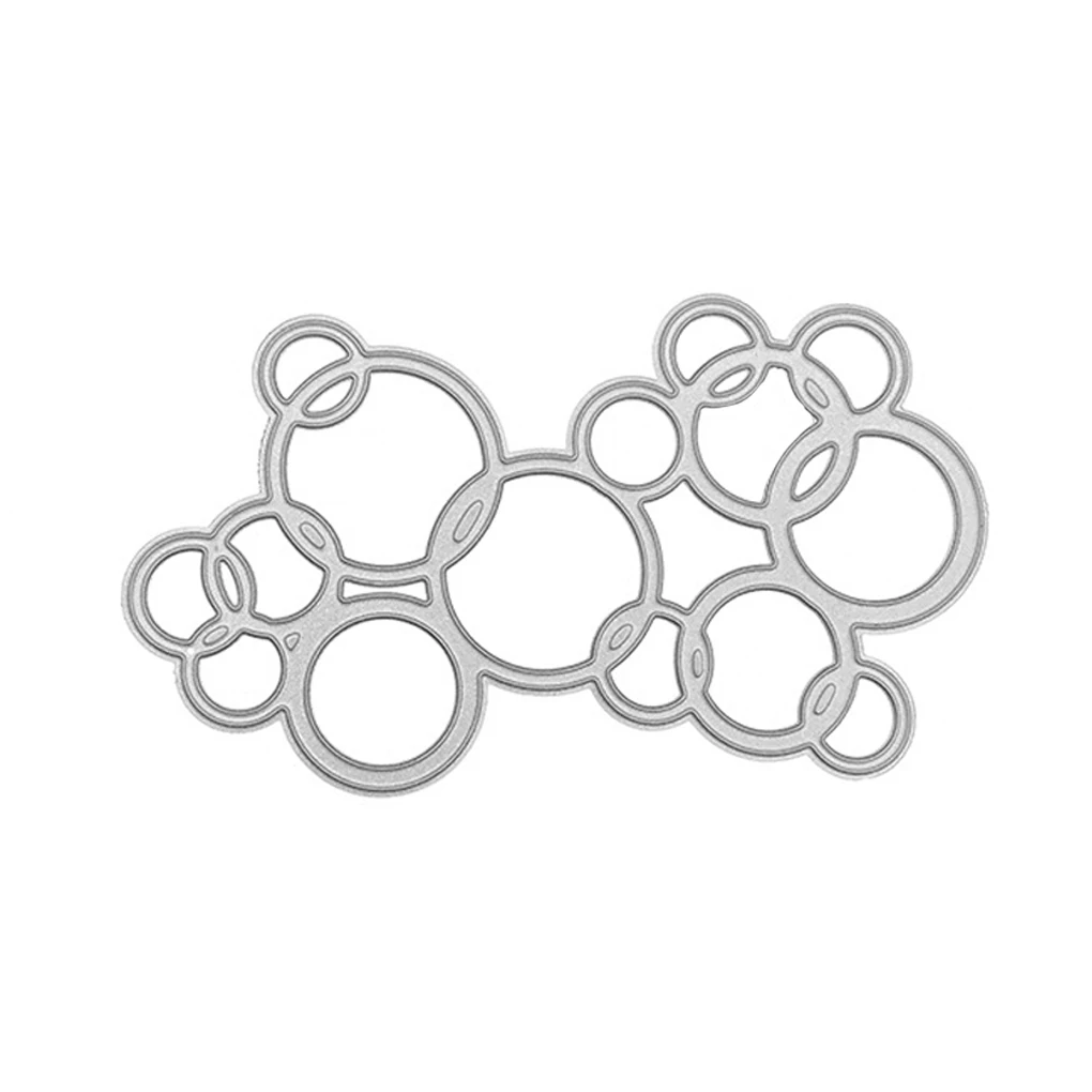 

Circle Stencil Craft Carbon Steel Cutting Dies DIY Paper Cutter Cutting Dies Bubble Frame Photo Album Stamping Scrapbook