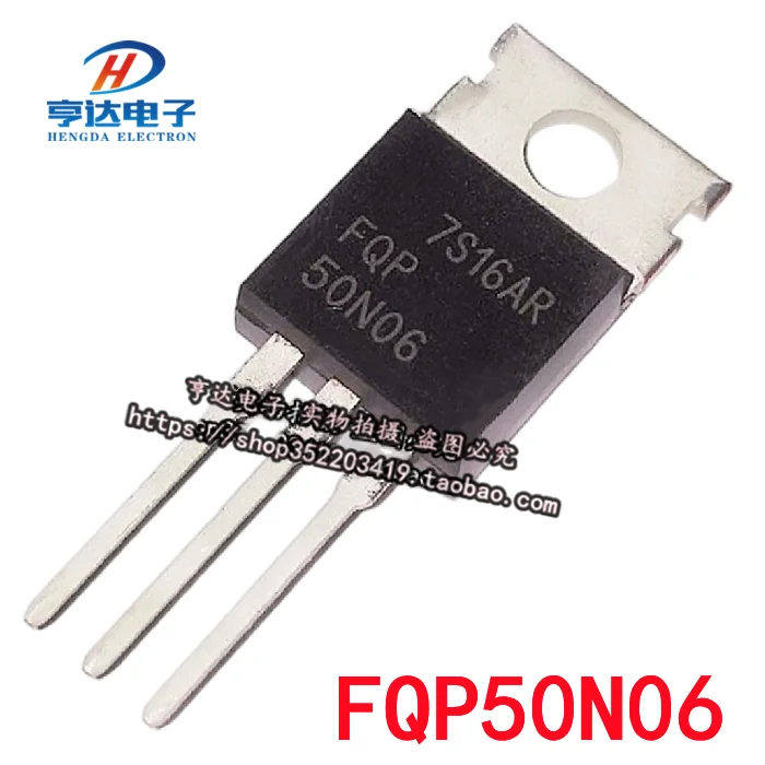 

Оригинальный Новый FQP50N06 MOS FET преобразователь постоянного использования 50A60V TO-220, 20 шт.