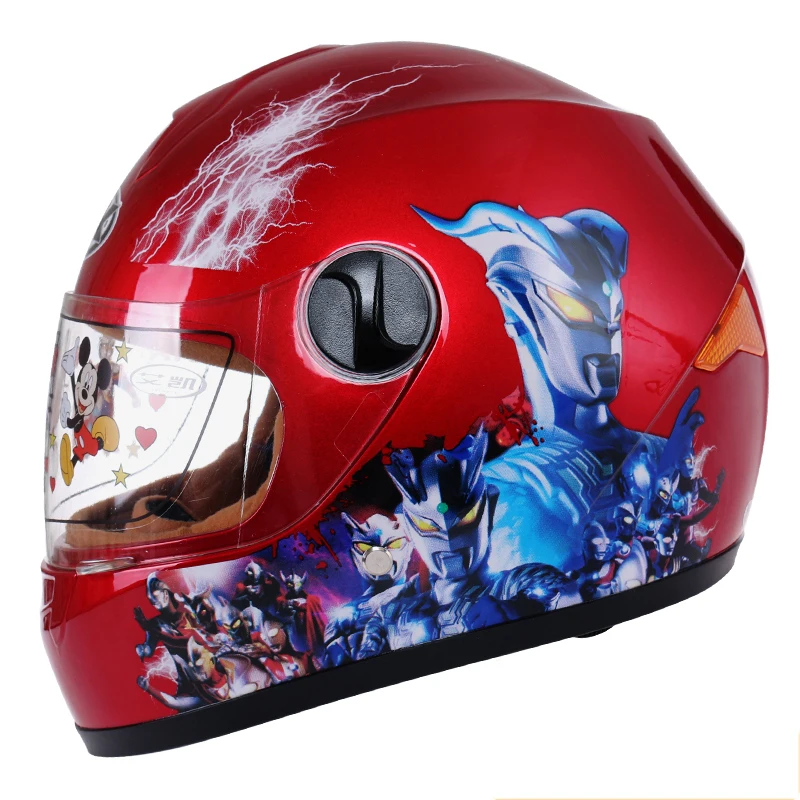 

Primary student's motorcycle helmet children helmet with neck cover anti cold warmful motorcycle helmet safety and beautiful dr4