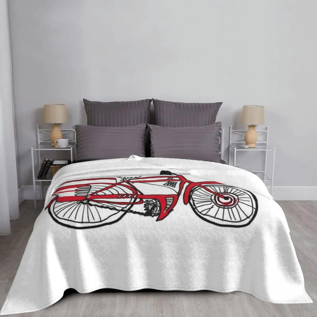 Велосипедное одеяло Pee Wee Herman для дивана мягкое большое ребенка