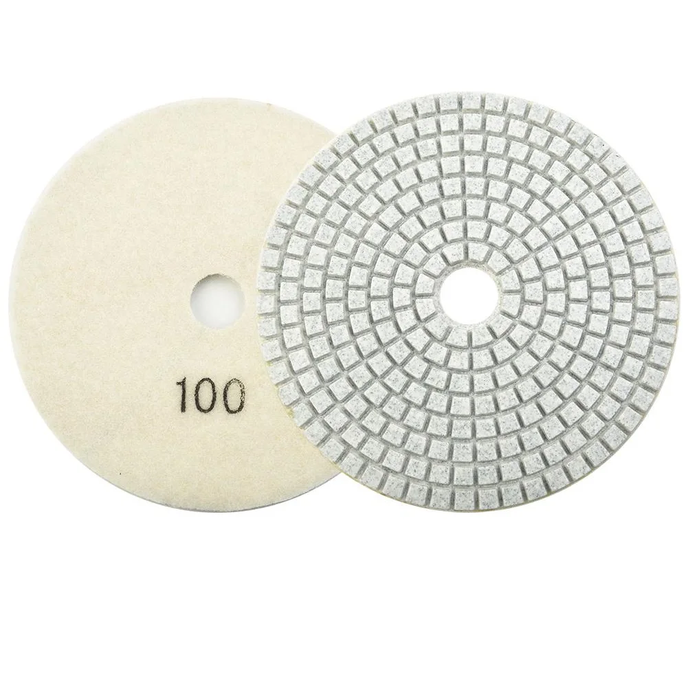 

5 Inch 125mm Dry/wet Diamond Polishing Pads Flexible Grinding Discs For Granite 30/100/150/300/500/800/1000/1500/2000/3000 Grit