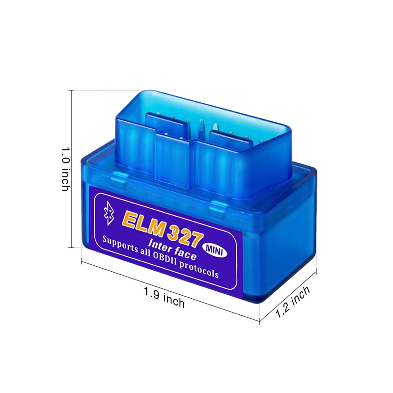 Диагностический сканер IDE Mini ELM 327 V2.1 Bluetooth OBD 2 для Android