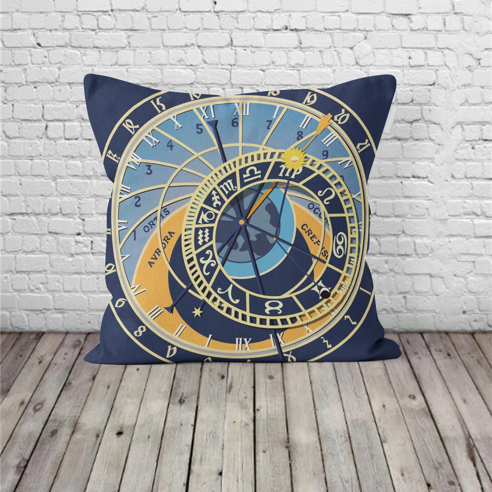 Льняная наволочка с созвездиями милый Рисунок 12 созвездий Карта Таро для