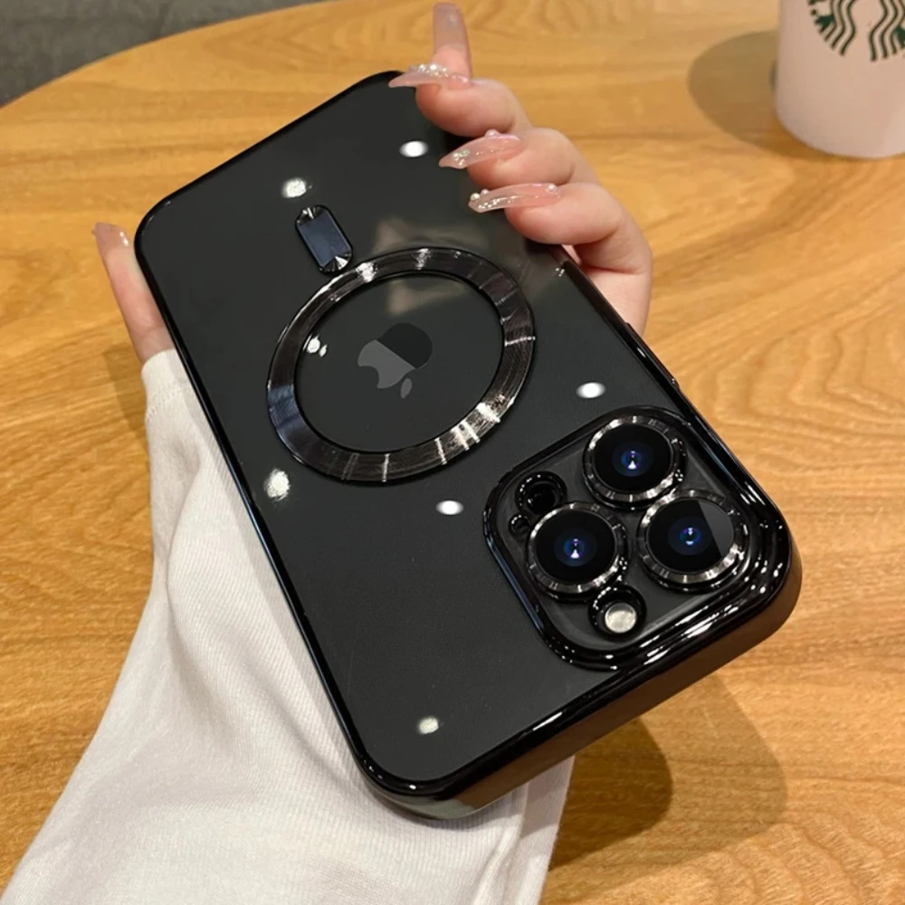 Роскошный чехол Magsafe для телефона с беспроводной зарядкой iPhone 15 14 13 12 11 Pro Max Plus