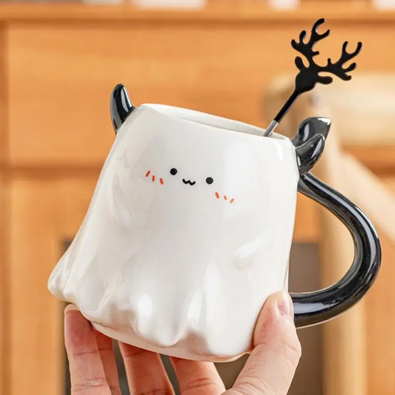 350 мл керамическая кружка на Хэллоуин с дьяволом восхитительный мультяшный