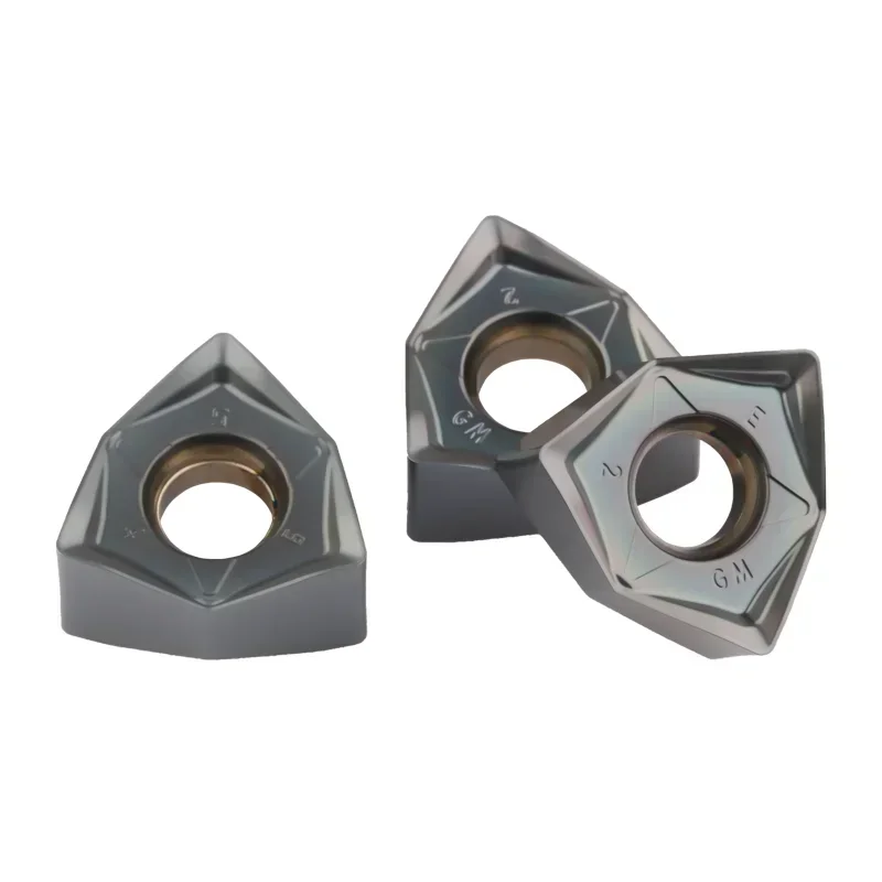 10шт WNMU 080608 060408 Твердосплавные пластины Двусторонняя шестиугольная фреза с