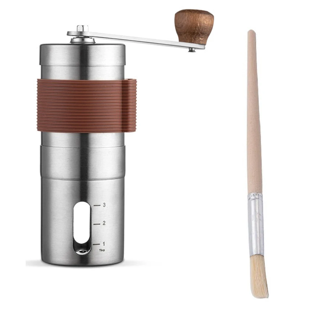 

Manual Coffee Grinder Stainless Steel Coffee Grinder Hand Crank Bean Mill Coffee Mill for Home/Office/Traveling