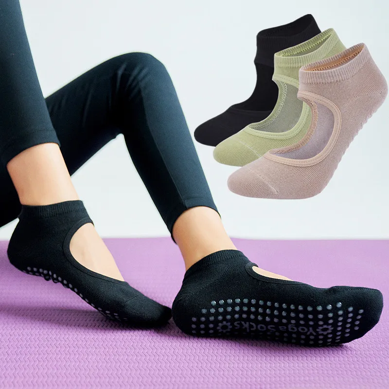 

1 Pairs Women High Quality Anti-Slip Breathable Backless Socks Ankle Ladies Ballet Dance Sports Socks