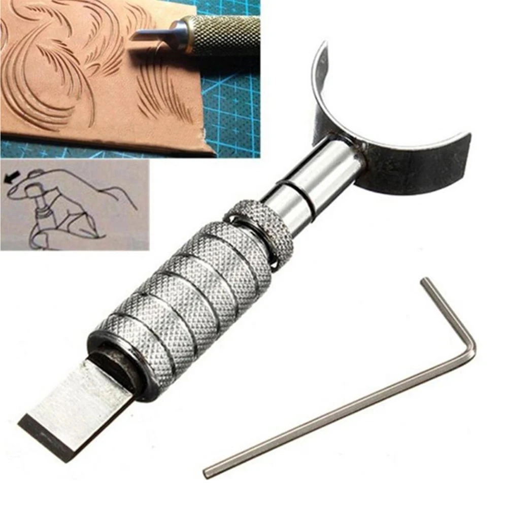 

2pcs/set Rotary Tool Leather Craft DIY Carving Adjustable Swivel Blade For Leather Working Manual Cutting Punching Hand Tools