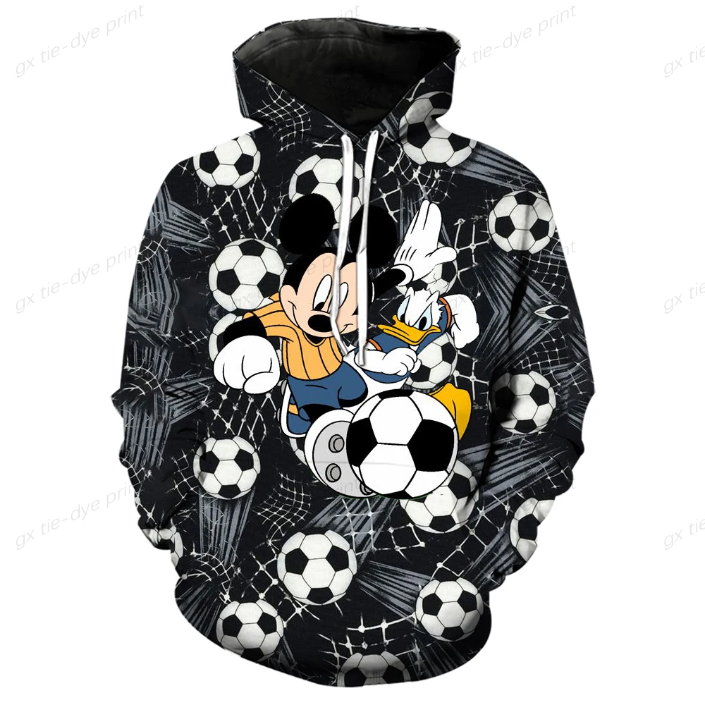 Disney Mickey Mouse Hoodies Men Women Children Long Sleeve Cool ver Football 3D Print Football Jerseys Fashion Coat Clothing