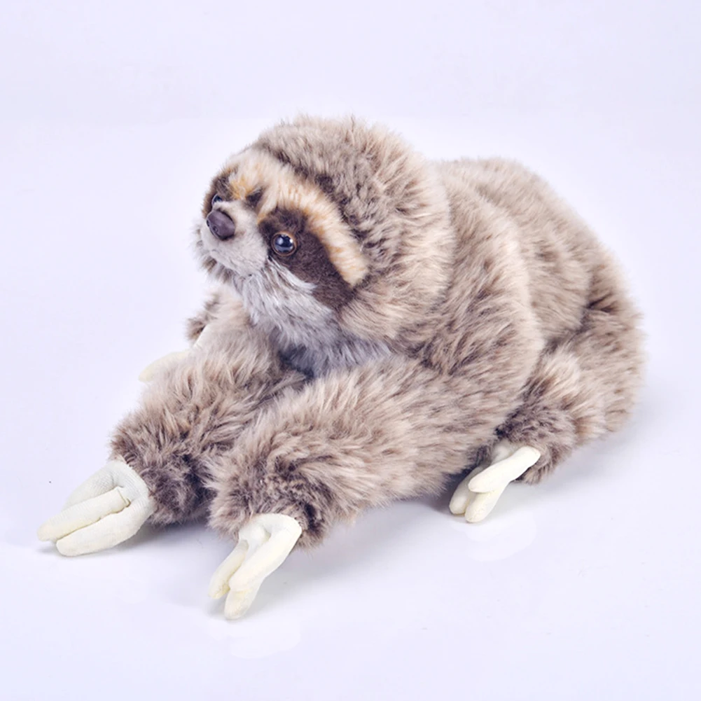 

Cuddly Birthday Critters Soft Animals TEDDY Three Toed Lying Plush Sloth Stuffed Toy Cute Children Gifts Lifelike Doll