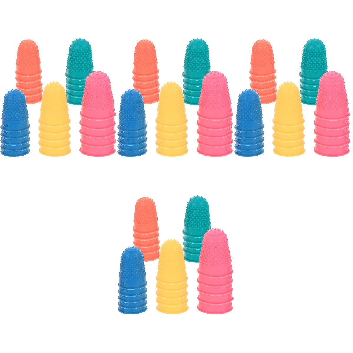 

100 Pcs Grip Rubber Non-Slip Finger Cot Anti Static Gloves Hot Glue Caps Wear-resistant Cots