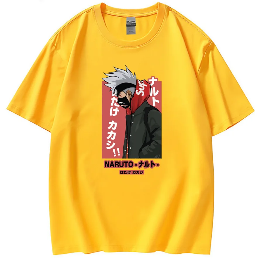 

Naruto T-shirt Men's Short Sleeve Loose Cartoon Printing T-Shirt Summer Short Sleeve Harajuku Shirt Tops for Women