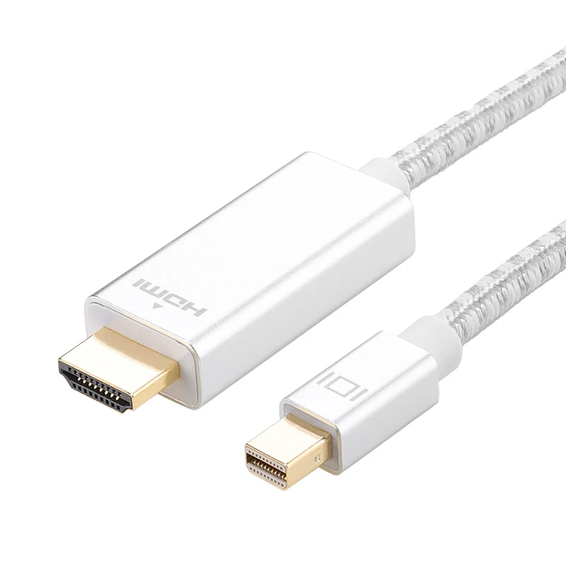 

ULT-unite 1080P 60 Гц Кабель Mini DP-HDMI Нейлоновый плетеный кабель Mini DisplayPort-HDMI 6,6 фута для проектора MacBook Monitor