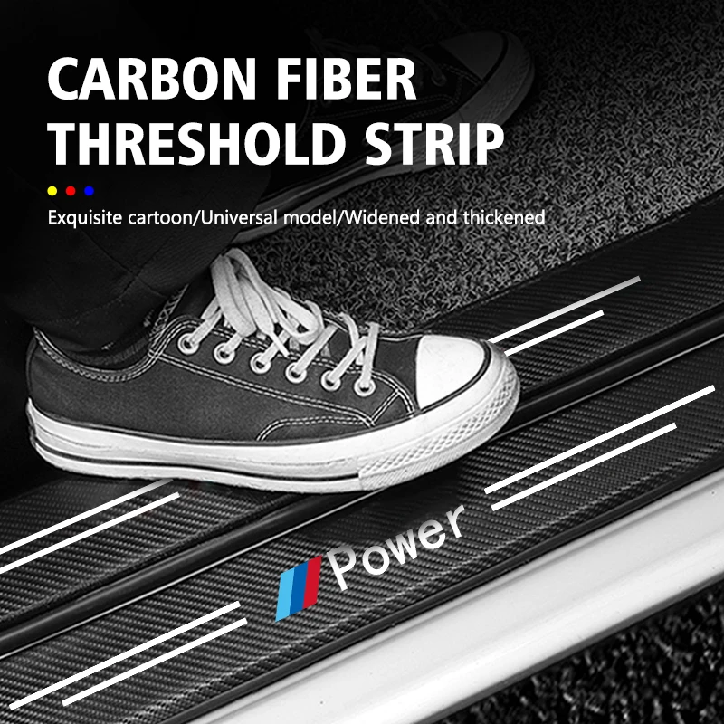 Дверь автомобиля порог из углеродного волокна полоски против царапин для BMW G30 G20