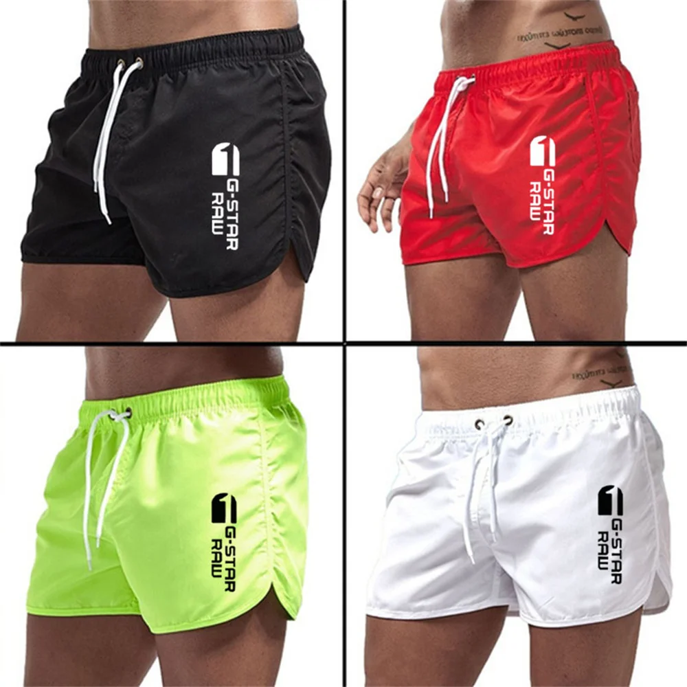 

2023 Summer Men's Swimwear Shorts Beach Shorts Fitness Training Beachwear Pants Breathable Boardshorts Surf Swimsuit Male Cloth