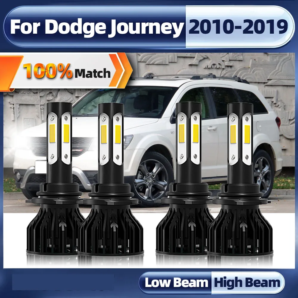 

40000LM LED Headlight Bulbs 9005 HB3 9006 HB4 High Low Beam Car Lights 12V 6000K For Dodge Journey 2010-2015 2016 2017 2018 2019