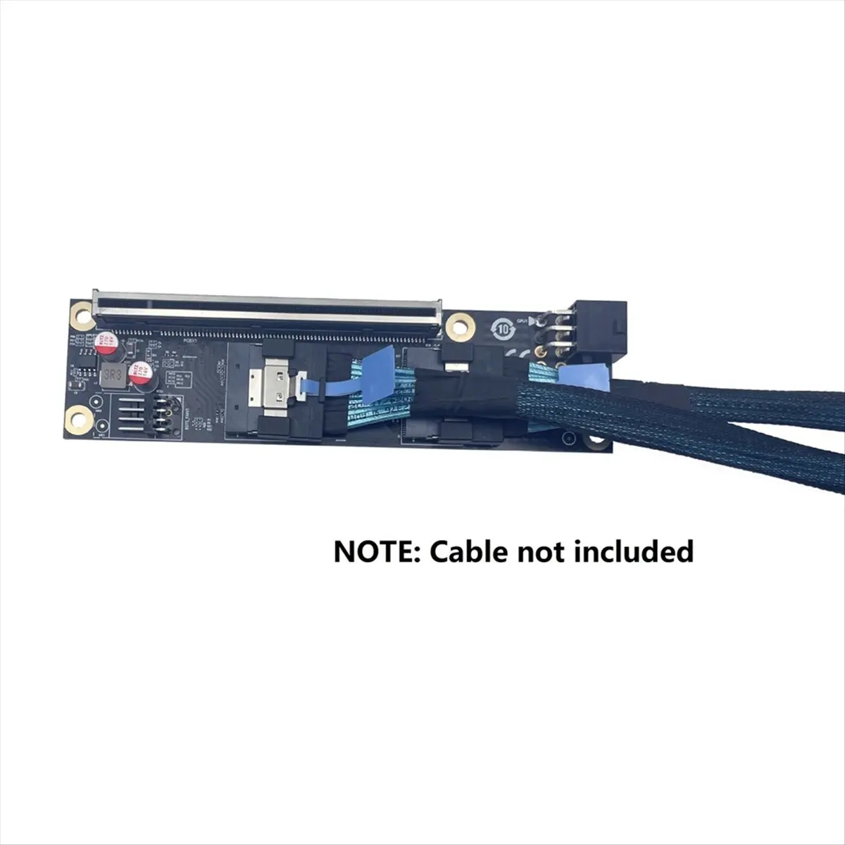 Фото 2-портовая плата адаптера PCI-E 4.0 X16 к SlimSAS SFF-8654 GEN4 SFF-8654-8i SFF8654 Riser Card для видеокарты GPU №3