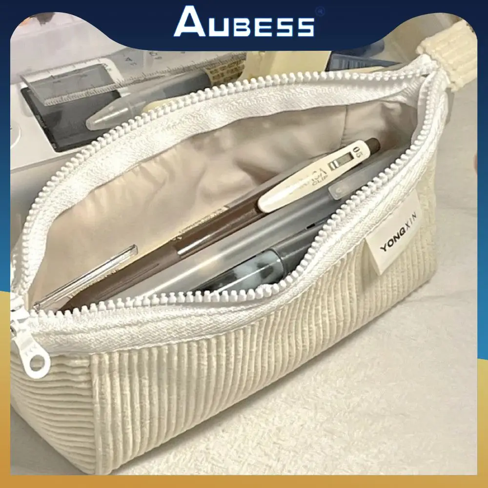 

Wear-resistant And Easy To Clean Zipper Design Makeup Bag High Capacity Design Storage Bag Elaboration Stationery Storage Bag