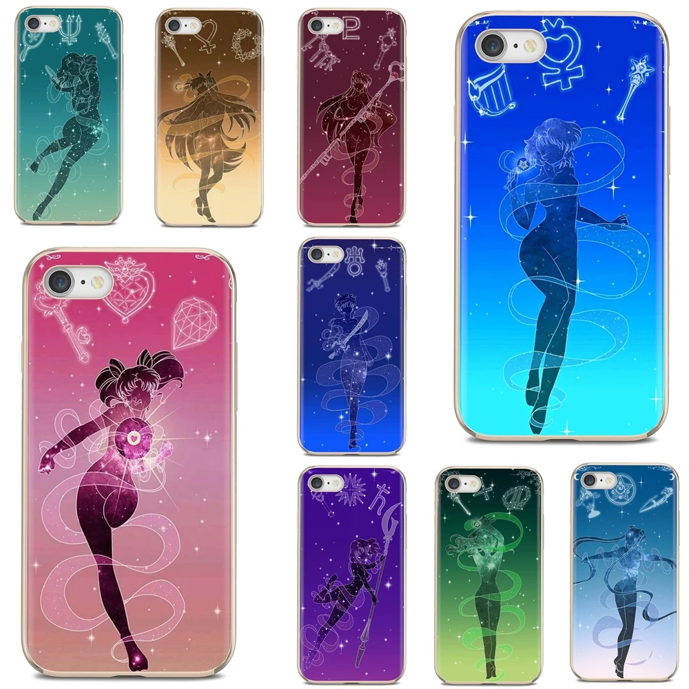 Тонкий силиконовый мягкий ТПУ чехол для телефона с аниме Сейлор Мун Кристалл Xiaomi