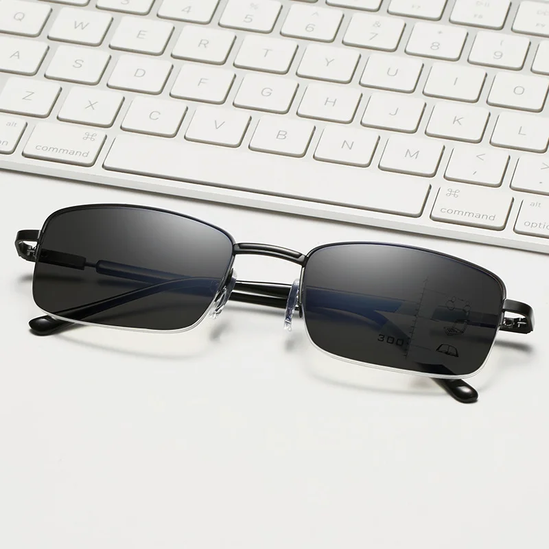 

Progressive Multifocus Computer Reading Glasses Blue Light Blocking Alloy Spring Hinge Multifocal Readers Eyeglasses