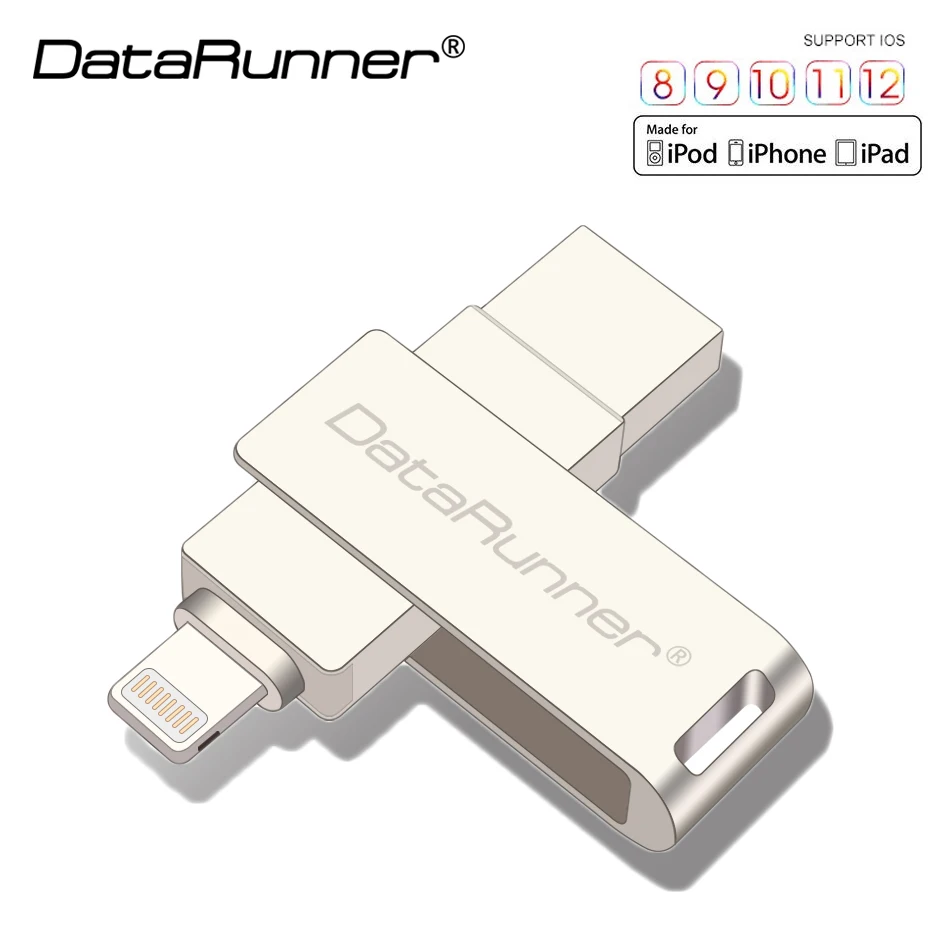 

New DataRunner 2 IN 1 OTG USB Flash Drive 32GB Flash Usb Sticks 3.0 Pen Drive 8GB 16GB 64GB 128GB Usb 3.0 Pendrive Flash Disk