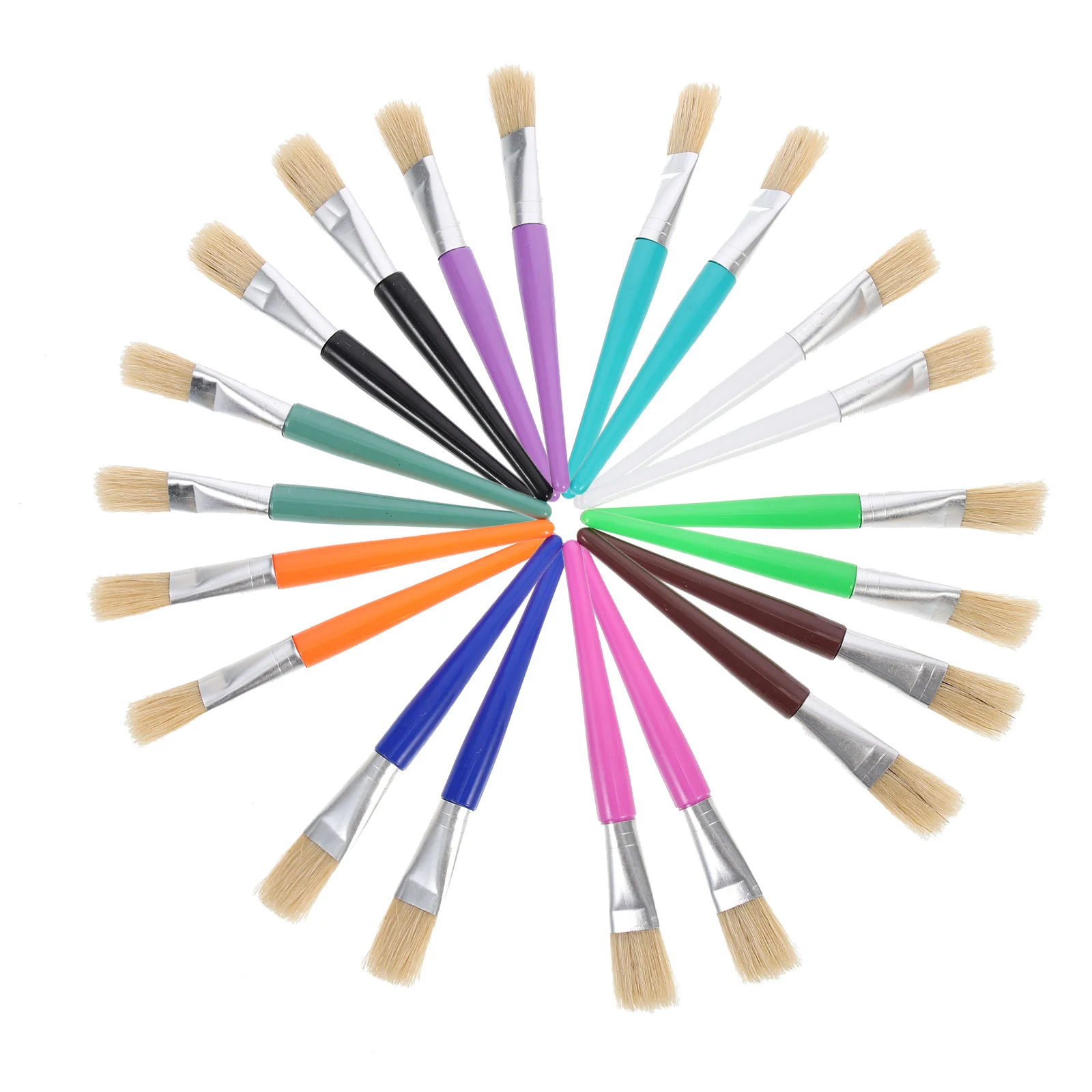 

20 Pcs Professional Brushes Children's Graffiti Kids Painting Tool Plastic Rod Colored Doodle Toddler