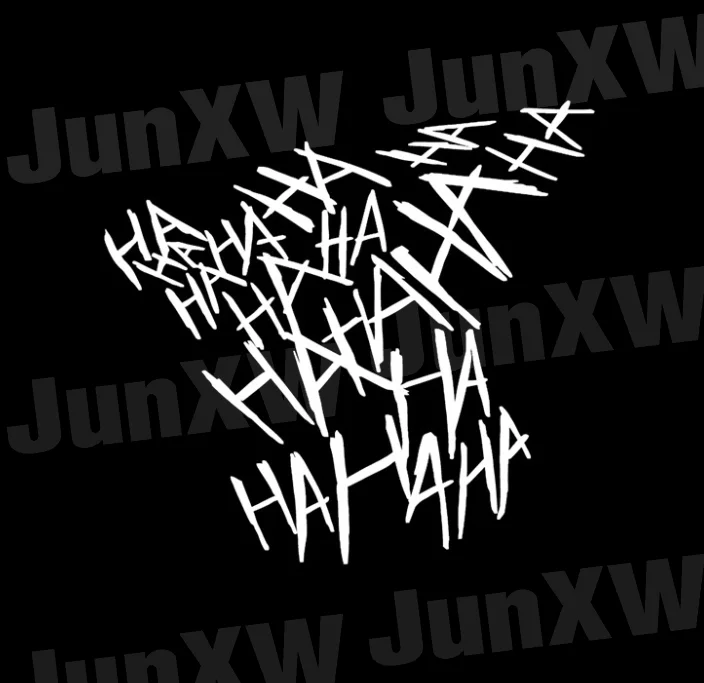 HaHaHa Джокер автомобильная наклейка забавная наклейка на шлем мотоцикл светоотражающие наклейки наклейки авто окно бампер наклейки украшения