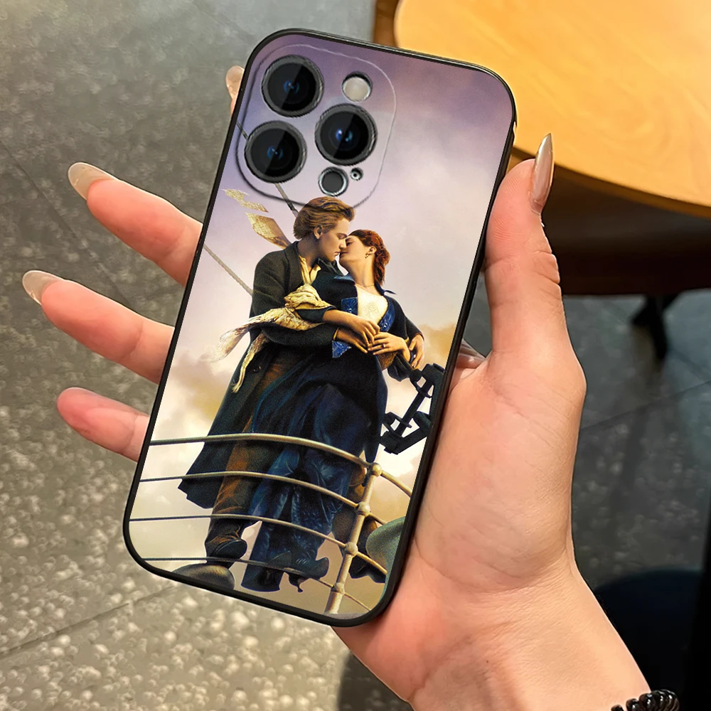 Movie T-Titanic Jack Rose Phone Case For Samsung S23 S22 ULTRA A22 A71 Black Soft Silicone Cover