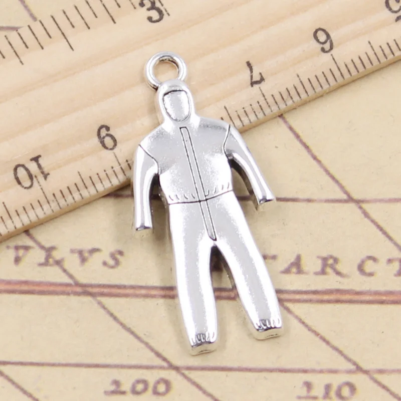 10 шт. Подвески «Доктор», защитный костюм, одежда с орехами 35x8 мм, подвески из искусственной кожи, античное Изготовление ювелирных изделий своими руками