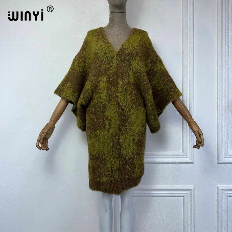 

WINYI fashion print Comfort Warm Elastic sexy winter dress Elegant Africa Women Boho party winter clothes for women kaftan
