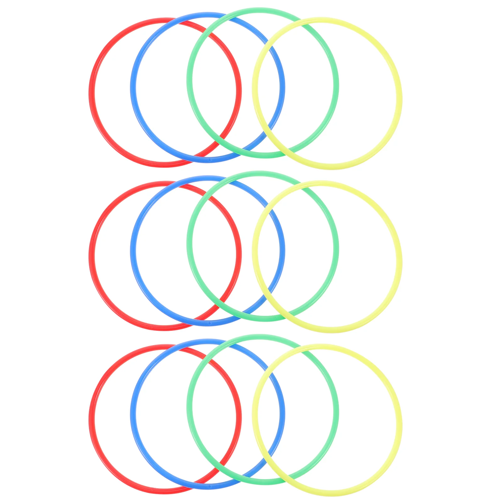 20pcs Tossing Game Circles Throw Game Circles Tossing Game Rings Plastic Rings Kids Thicken Tossing Circles