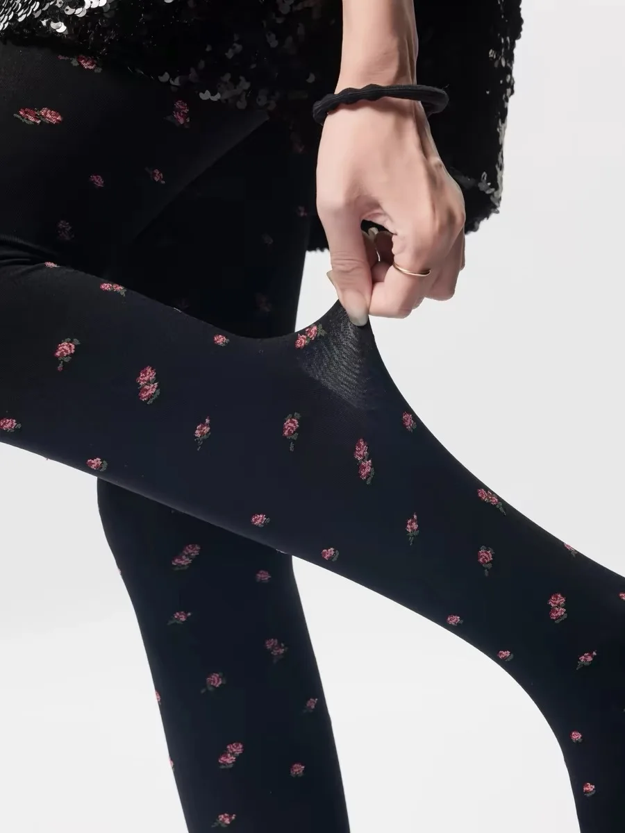 Весенне-осенние женские винтажные бархатные леггинсы в японском стиле Mori Girls с