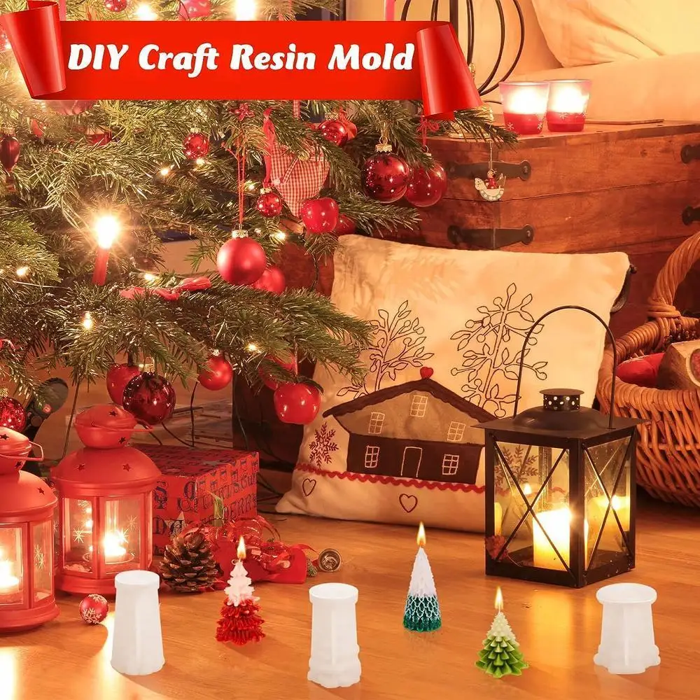 3D Свеча в форме рождественской елки