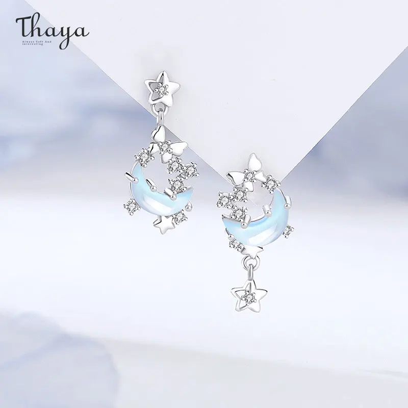 Thaya S925 Серебряные висячие серьги оригинальный дизайн женские ювелирные изделия