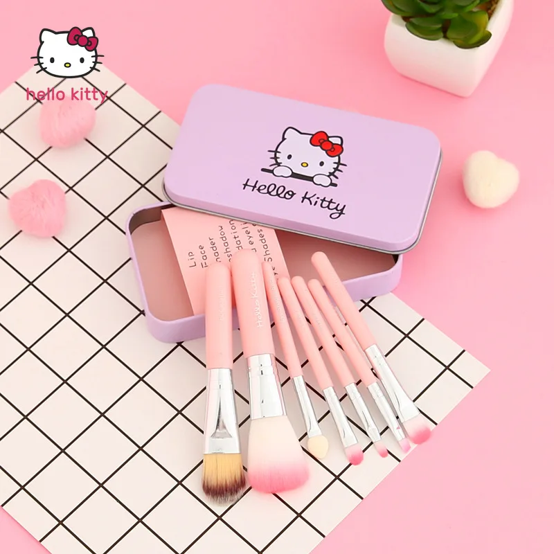 

7 шт./набор, набор инструментов для макияжа «Hello Kitty»