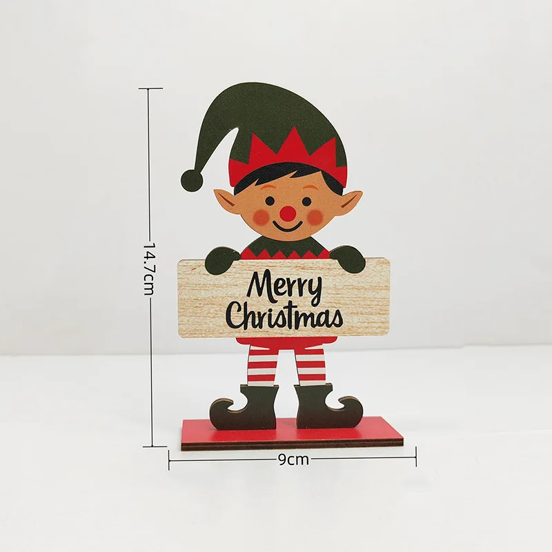 

Деревянное рождественское украшение Санта Клаус MOONBIFFY