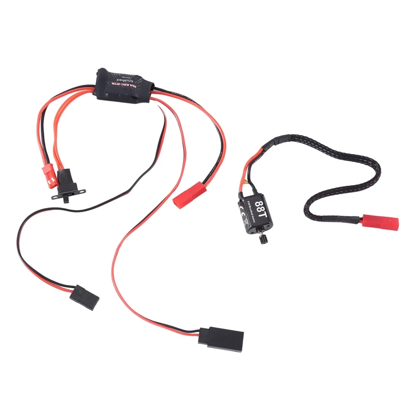 

Щеточный двигатель RCXAZ 030 88T и 30A ESC для радиоуправляемого гусеничного автомобиля 1/24 Axial SCX24 AX24, обновленные детали, аксессуары