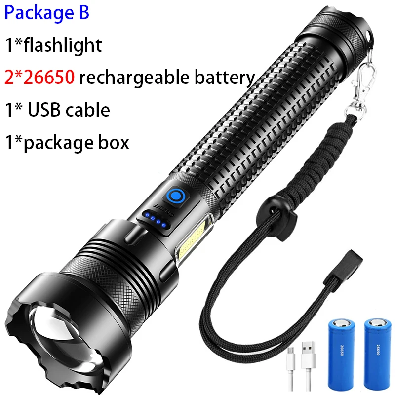 

Фонарик ASORT XHP360 водонепроницаемый