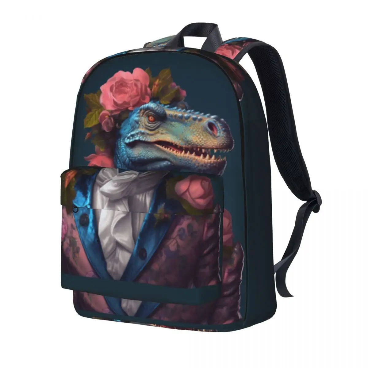 

Dinosaur Backpack Dapper Clothing Amazing Portraits Outdoor Backpacks Teen Pretty High School Bags Colorful Big Rucksack
