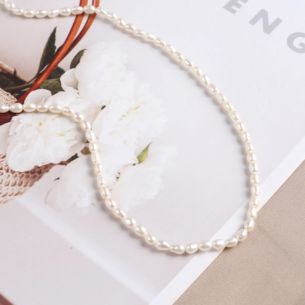 AAA Natural Freshwater Mini Pearl Beads Rice Shape 3-3.5mm High Quality Bead for Jewelry Making Diy Women Necklace Bracelet