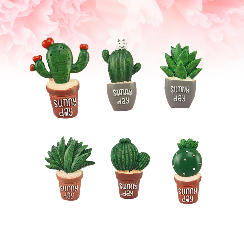 

7 Pcs Plants Decor Succulents Magnets Cartoon Fridge Magnets Decoration Fridge Magnets Refrigerator Magnets