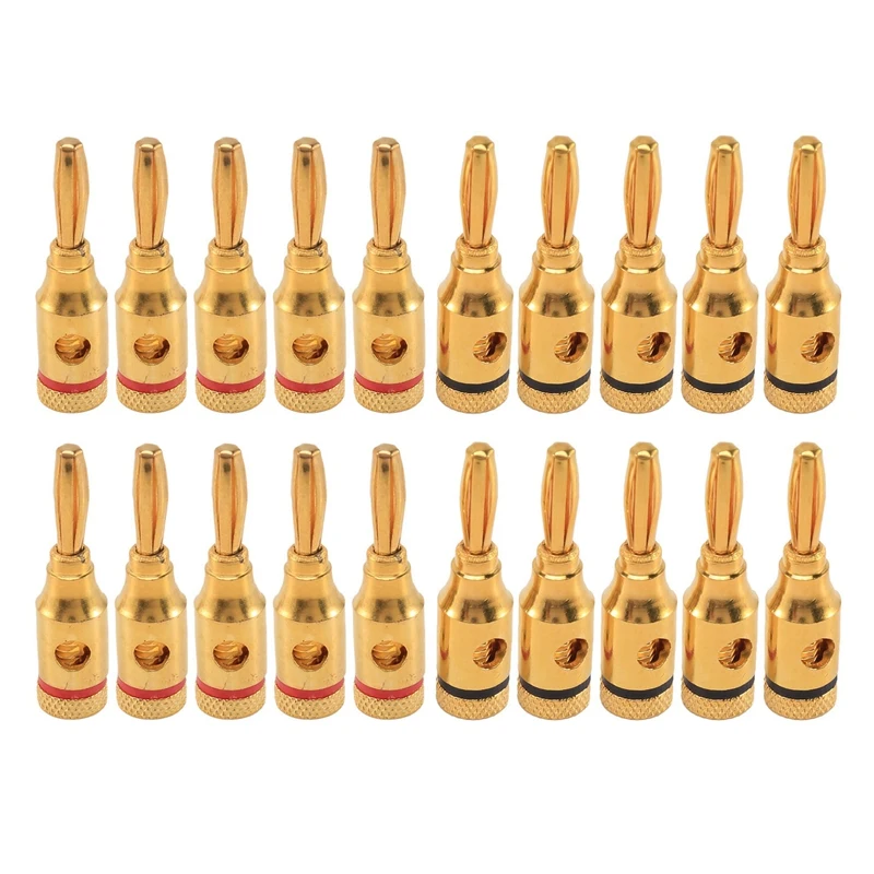 

JHD-Banana Plugs,Connectors, Open Screw Type, 10 Pairs