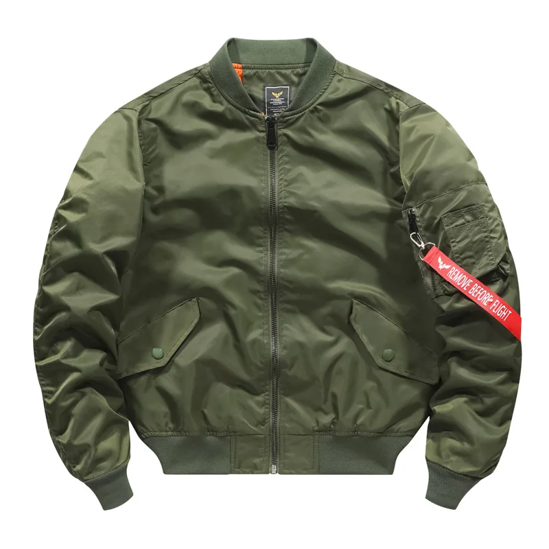 

Autumn and Winter Tough Guy Jacket Live Supply [Cotton/Thin] Air Force MA1 Pilot Jacket Men's Flight Jacket