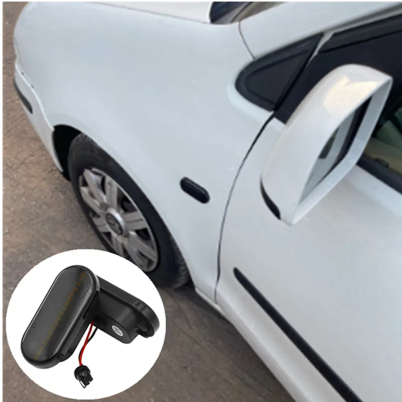 

​2Pcs Led Dynamic Side Marker Turn Signal Light For SEAT Ibiza 6L Cordoba Toledo Leon 1M Skoda Octavia Car Accessory