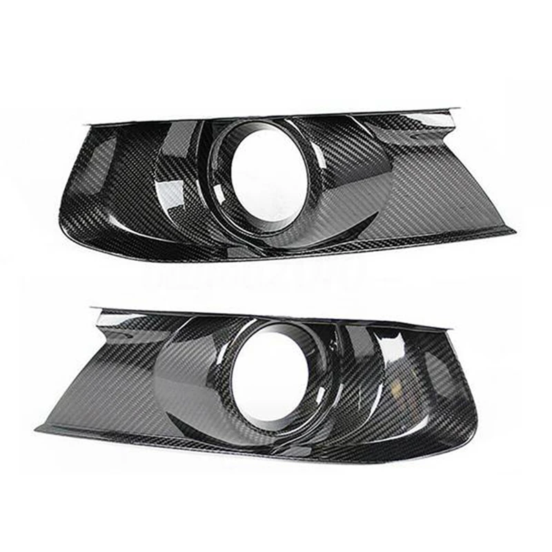 

Car Decorative Fog Lamp Frame Carbon Fiber Fog Lamp Shade Modified Daytime Running Lamp Housing For Ford Mustang